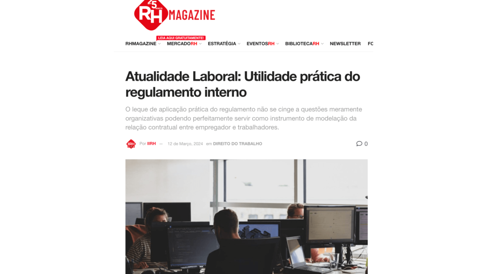 Atualidade Laboral: Utilidade prática do regulamento interno