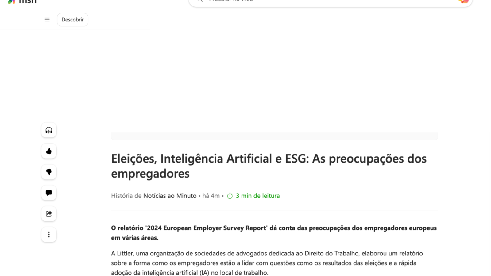 Eleições, Inteligência Artificial e ESG: As preocupações dos empregadores