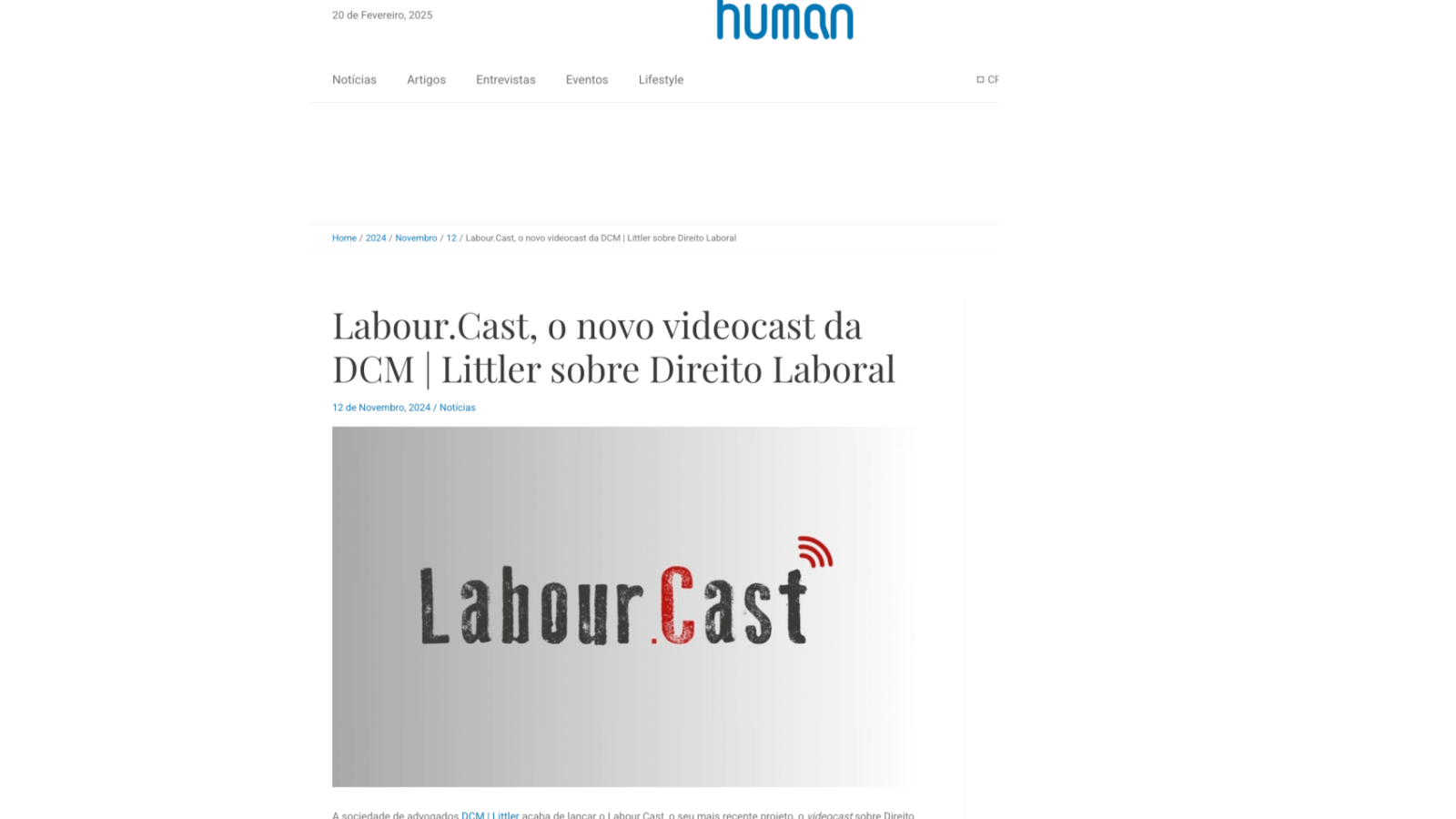 Labour.Cast, o novo videocast da DCM | Littler sobre Direito Laboral
