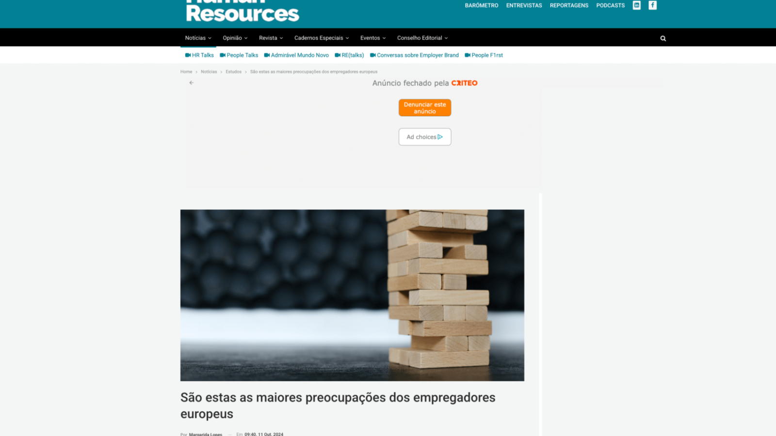 São estas as maiores preocupações dos empregadores europeus